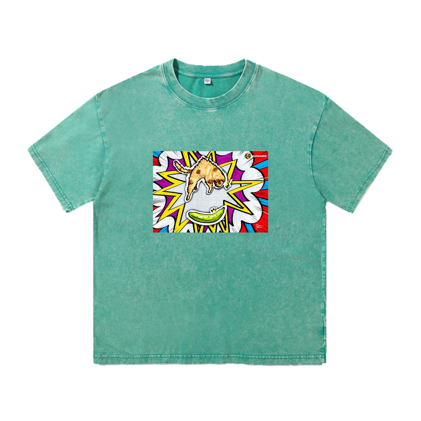 青蕉嚇親貓-純棉Washed Tee