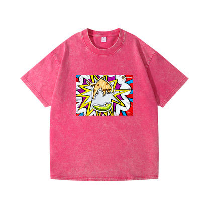 青蕉嚇親貓-純棉Washed Tee