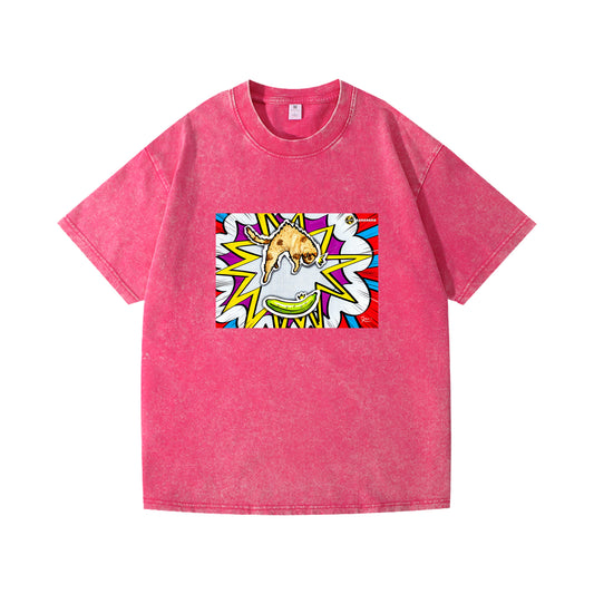 青蕉嚇親貓-純棉Washed Tee