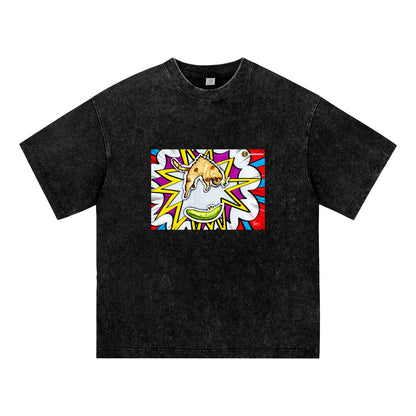 青蕉嚇親貓-純棉Washed Tee
